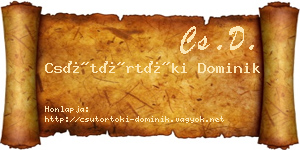 Csütörtöki Dominik névjegykártya